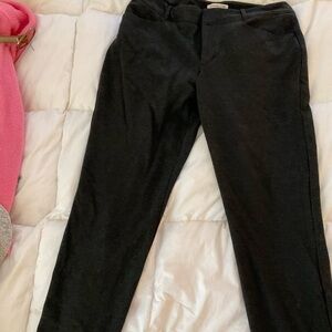 Coldwater Creek Dark Charcoal Natural Fit Trousers